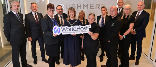 Rushmere Shopping Centre with WorldHost sign